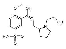 5-(氨基磺酰基)-n-[[1-(2-羟基乙基)-2-吡咯烷]甲基]-2-甲氧基苯甲酰胺结构式