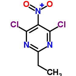 4,6-二氯-2-乙基-5-硝基嘧啶结构式