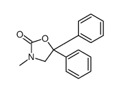 3-methyl-5,5-diphenyl-1,3-oxazolidin-2-one结构式