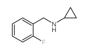 环丙基-(2-氟-苄基)-胺结构式