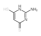 4,6(1H,5H)-Pyrimidinedithione, 2-amino- (9CI)结构式