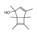 1,2,4,5,6,7-hexamethylbicyclo[3.2.0]hepta-2,6-dien-4-ol结构式