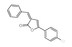 2(3H)-Furanone,5-(4-chlorophenyl)-3-(phenylmethylene)- Structure
