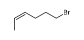 (Z)-1-bromo-4-hexene Structure