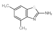 2-氨基-4,6-二甲基苯并噻唑结构式