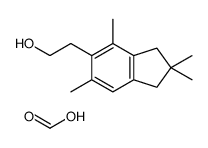 formic acid,2-(2,2,4,6-tetramethyl-1,3-dihydroinden-5-yl)ethanol结构式