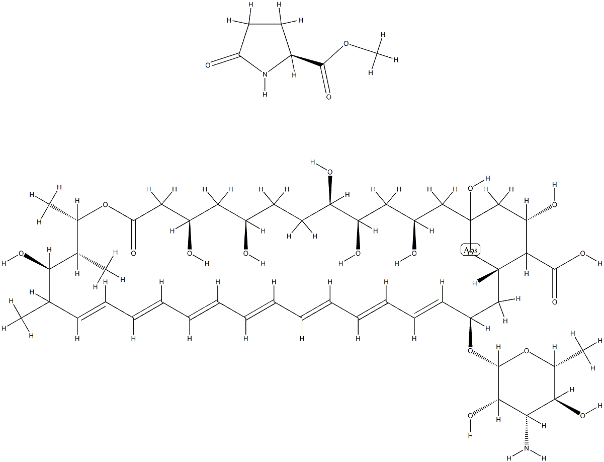 methyl 5-oxo-L-prolinate, compound with amphotericin B (1:1)结构式