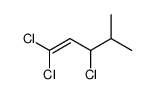 1,1,3-trichloro-4-methylpent-1-ene结构式