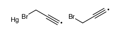 bis(3-bromoprop-1-ynyl)mercury Structure