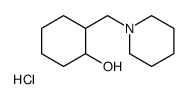 2-(piperidin-1-ylmethyl)cyclohexan-1-ol,hydrochloride结构式