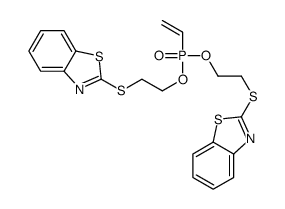 2-[2-[2-(1,3-benzothiazol-2-ylsulfanyl)ethoxy-ethenylphosphoryl]oxyethylsulfanyl]-1,3-benzothiazole结构式