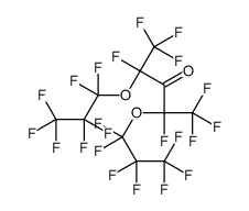1,1,1,2,4,5,5,5-octafluoro-2,4-bis(1,1,2,2,3,3,3-heptafluoropropoxy)pentan-3-one结构式