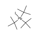 Tri(tert-butyl)plumbyl iodide Structure