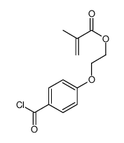 2-(4-carbonochloridoylphenoxy)ethyl 2-methylprop-2-enoate结构式