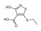 5-(ethylthio)-3-hydroxyisothiazole-4-carboxylic acid结构式