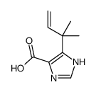 4-(1,1-二甲基-2-丙烯-1-基)-1H-咪唑-5-羧酸结构式