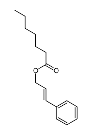3-phenylallyl heptanoate Structure