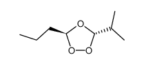 1,2,4-Trioxolane,3-(1-methylethyl)-5-propyl-,trans-(9CI) Structure