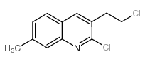 2-Chloro-3-(2-chloroethyl)-7-methylquinoline结构式