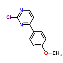 2-氯-4-(4-甲氧基苯基)嘧啶结构式