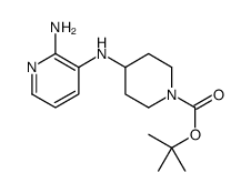 4-(2-氨基吡啶-3-基氨基)哌啶-1-羧酸叔丁酯结构式