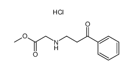 N-(β-Benzoylethyl)-glycinmethylester-hydrochlorid Structure