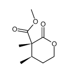 2-(methoxycarbonyl)-2,3-dimethyl-5-pentanolide结构式