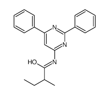 N-(2,6-diphenylpyrimidin-4-yl)-2-methylbutanamide Structure