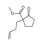 (butene-3- yl)-1 oxo-2 cyclopentanecarboxylate de methyle Structure