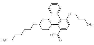 4-(n-Butoxy)phenyl-4'-trans-heptylcyclohexylbenzoate Structure