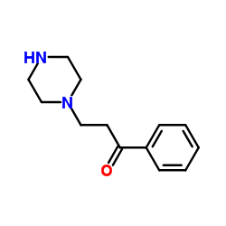 1-Phenyl-3-(1-piperazinyl)-1-propanone Structure