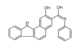 2-hydroxy-N-phenyl-11H-benzo[a]carbazole-3-carboxamide Structure