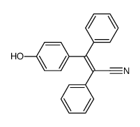 (E)-3-(4-Hydroxy-phenyl)-2,3-diphenyl-acrylonitrile Structure