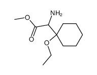 Cyclohexaneacetic acid, alpha-amino-1-ethoxy-, methyl ester (9CI) picture