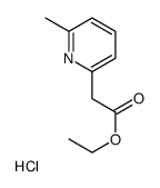 Ethyl (6-methyl-2-pyridinyl)acetate hydrochloride (1:1) Structure