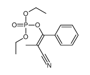 (2-cyano-1-phenylprop-1-enyl) diethyl phosphate结构式