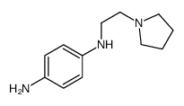 4-N-(2-pyrrolidin-1-ylethyl)benzene-1,4-diamine Structure