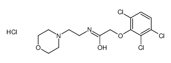 N-(2-morpholin-4-ium-4-ylethyl)-2-(2,3,6-trichlorophenoxy)acetamide,chloride结构式