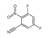 3,5-二氟-2-硝基苯甲腈结构式