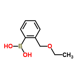 2-乙氧基甲基苯基硼酸结构式