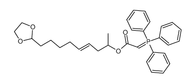 (E)-9-(1,3-dioxolan-2-yl)non-4-en-2-yl 2-(triphenyl-l5-phosphanylidene)acetate结构式