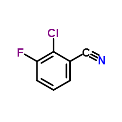 2-Chloro-3-fluorobenzonitrile structure