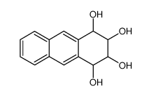 1,2,3,4-tetrahydro-anthracene-1,2,3,4-tetraol结构式