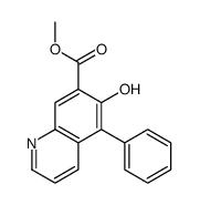 methyl 6-hydroxy-5-phenylquinoline-7-carboxylate结构式