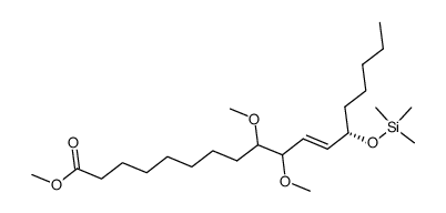 Methyl (13S)-(E)-13-trimethylsilyloxy-11-octadecenoate结构式