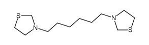 3-[6-(1,3-thiazolidin-3-yl)hexyl]-1,3-thiazolidine结构式