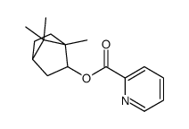 (4,7,7-trimethyl-3-bicyclo[2.2.1]heptanyl) pyridine-2-carboxylate结构式