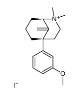 5-(m-methoxyphenyl)-2-methyl-9-methylenemorphan methiodide Structure