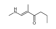 2-methyl-1-(methylamino)hex-1-en-3-one结构式