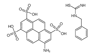 8-aminopyrene-1,3,6-trisulfonic acid,benzylthiourea Structure